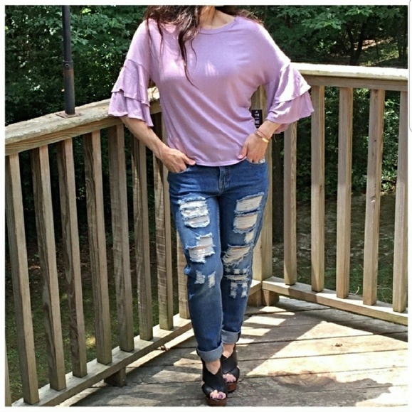 CLEARANCE! Bell Sleeved Top - Picture 6 of 6